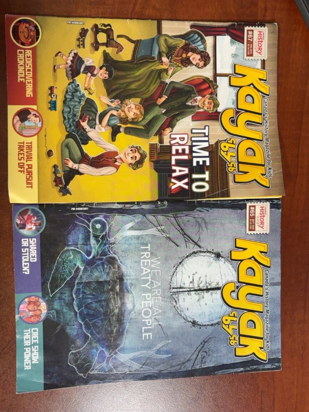 Kayak Canada’s History Magazine for Kids Bundle Issues #65 & #67 Canadian Histor